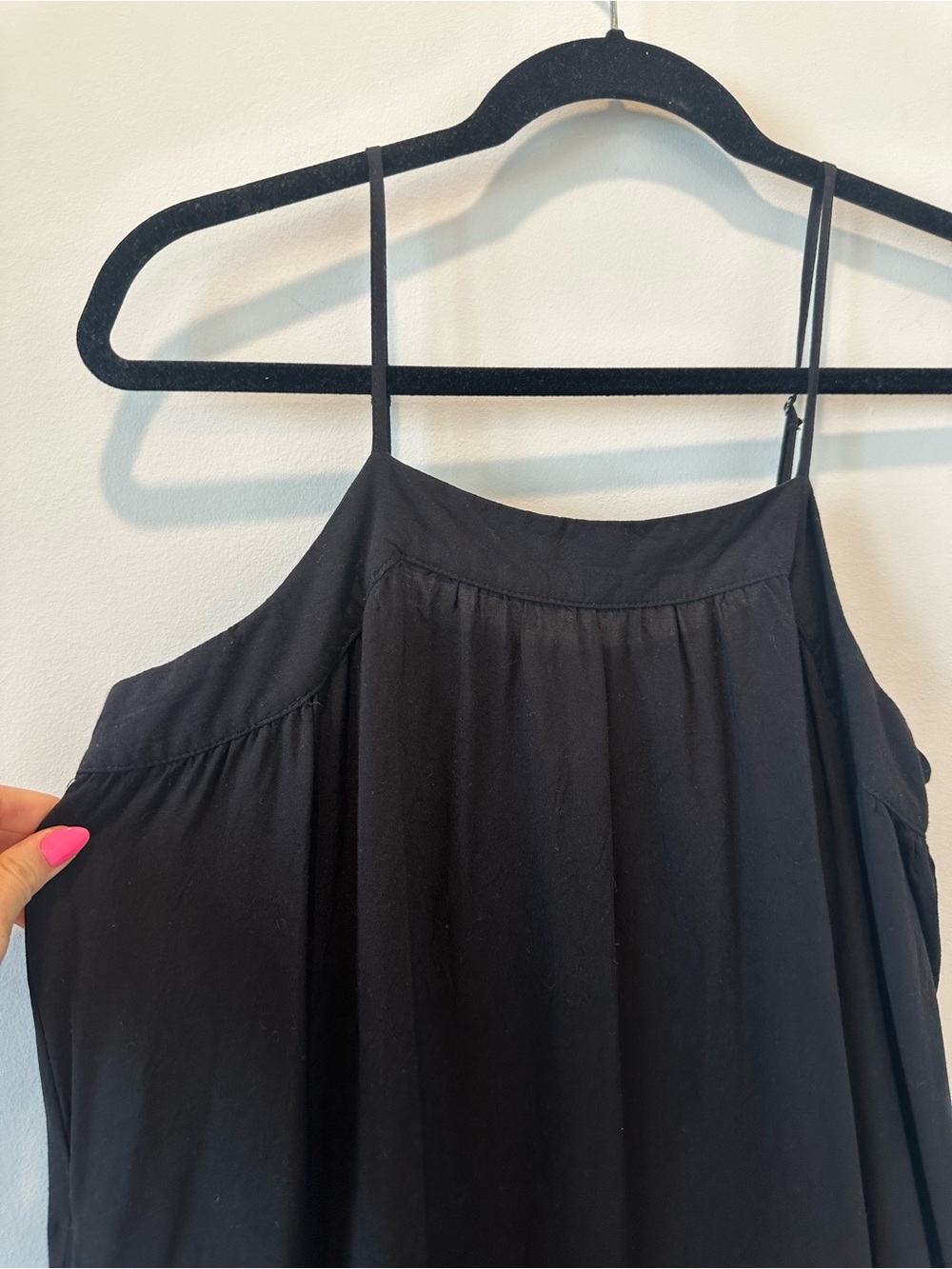 Target Women’s Black Maxi Spaghetti Strap Sleeveless Summer Sundress Dress Small - Picture 2 of 11